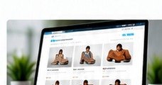 E-commerce website displayed on a laptop